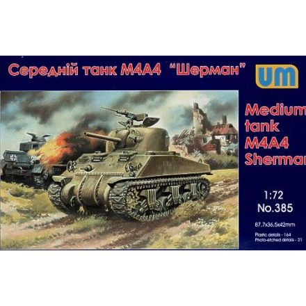 Unimodels M4A4 Sherman medium Tank makett