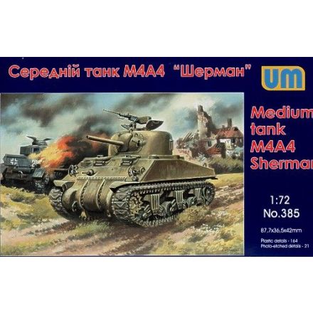 Unimodels M4A4 Sherman medium Tank makett
