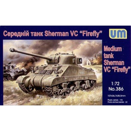 Unimodels Medium tank Sherman ''Firefly'' makett