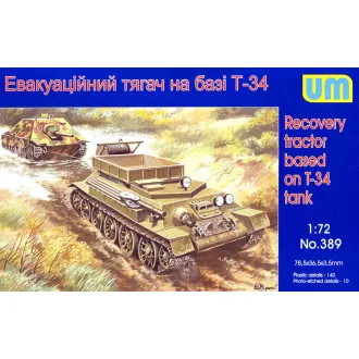   Unimodels Recovery tractor on T-34 basis katonai jármű makett