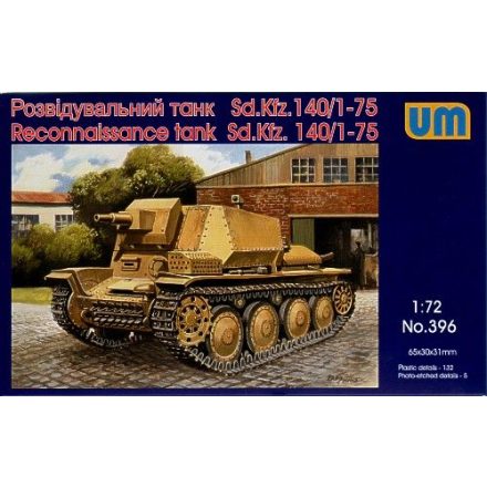 Unimodels Reconnaissance tank Sd.Kfz 140/1-75 makett
