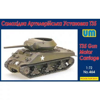 Unimodels T35 Gun Motor Carriage harcjármű makett