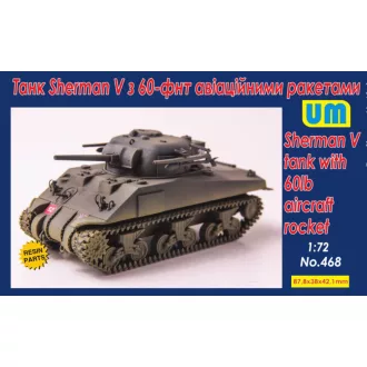   Unimodels Sherman V Tank with 60lb aircraft rocket repülő makett