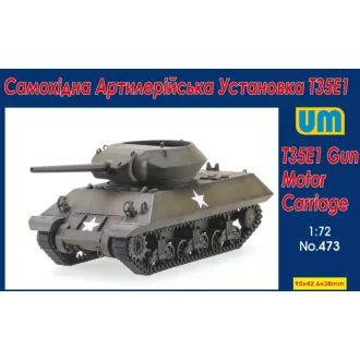 Unimodels T35E1 Gun Motor Carriage harcjármű makett