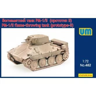   Unimodels PM-1/II flame-throwing tank on Hetzer chassis harcjármű makett