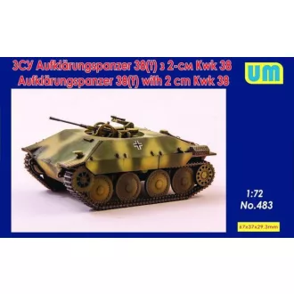   Unimodels Aufklarungspanzer 38(t) with 2cm Kwk38 harcjármű makett