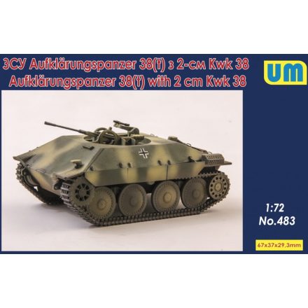 Unimodels Aufklarungspanzer 38(t) with 2cm Kwk38 makett