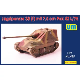   Unimodels Jagdpanzer 38(t) mit 7.5cm Pak 42 L/70 harcjármű makett