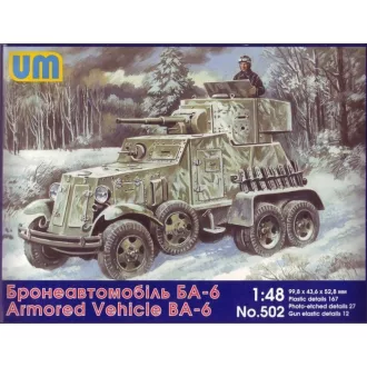 Unimodels BA-6 Soviet armored vehicle harcjármű makett