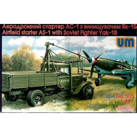 Unimodels Airfield starter AS-1with Soviet fighter makett