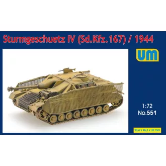   Unimodels Sturmgeschutz IV (Sd.Kfz.167)/1944 harcjármű makett