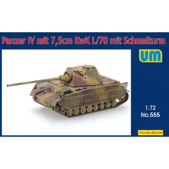   Unimodels Panzer IV mit 7.5cm KwK L/70 mit Schmalturm harcjármű makett