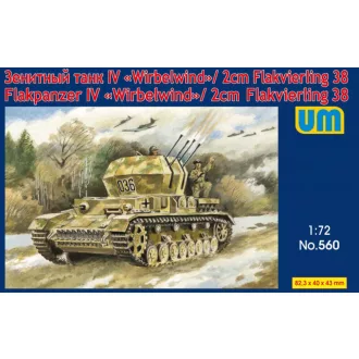   Unimodels Flakpanzer IV "Wirbelwind"/2cm Flakvierling 38 makett