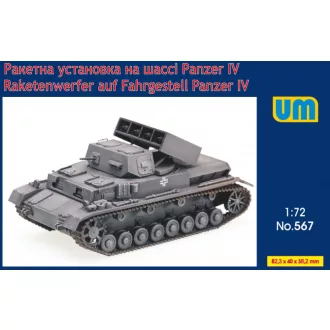   Unimodels Raketenwerfer auf Fahrgestell Pz.Kpfw IV harcjármű makett