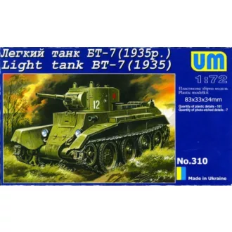 Unimodels Light Tank BT-7 (1935) harcjármű makett
