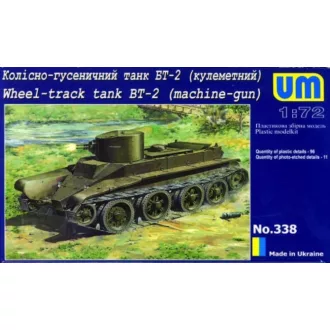 Unimodels Wheel-Track Tank BT-2 with machine-Gun makett