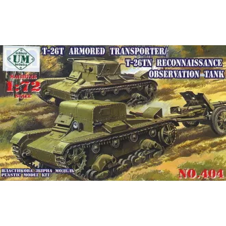   Unimodels T-26T Armored transporter/T-26TN Reconnaissance observation tank harcjármű makett