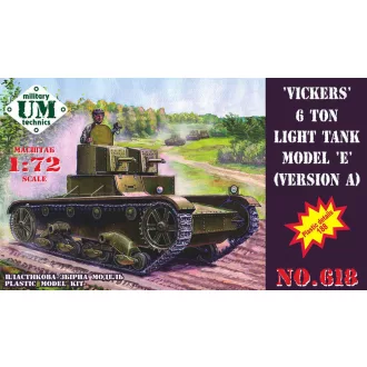   Unimodels Vickers 6 ton light tank model E, ver.A harcjármű makett