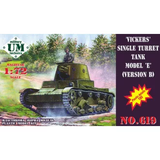   Unimodels Vickers single turret tank modelE, ver.B harcjármű makett