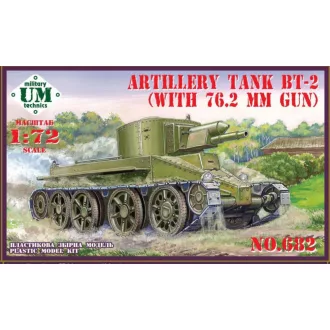 Unimodels BT-2 Artillery tank with 7.62mm gun löveg makett