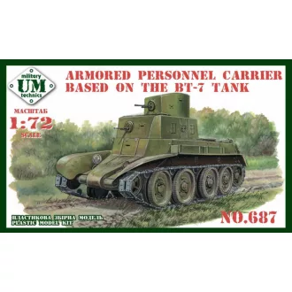   Unimodels Armored personnel carrier based in the BT-7 tank harcjármű makett