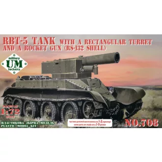 Unimodels RBT-5 tank with rocket gun (RS-132) makett