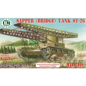   Unimodels ST-26 sapper (bridge) tank, plastic tracks harcjármű makett