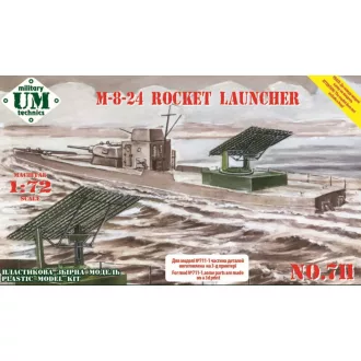   Unimodels M-8-24 Rocket launcher with printed parts harcjármű makett