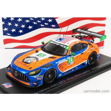 SPARK-MODEL MERCEDES AMG GT3 TEAM RILEY MOTORSPORTS N 74 24h DAYTONA 2020 G.ROBINSON - L.ASCHENBACH - B.KEATING - F.FRAGA