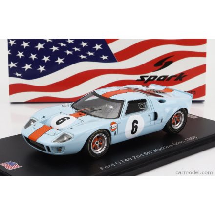 SPARK MODEL FORD GT40 GULF N 6 2nd 6h WATKINS GLEN 1968 P.HAWKINS - D.HOBBS