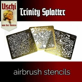 Uschi Trinity Splatter No. 1 Airbrush Stencils