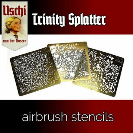 Uschi Trinity Splatter No. 1 Airbrush Stencils
