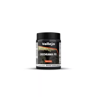   Vallejo - Diorama FX: Black Thick Mud 200 ml makettező effekt
