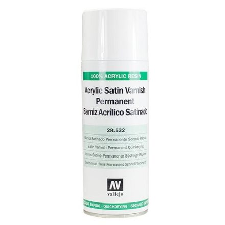 Vallejo Acrylic Gloss Satin Permanent Spray (szatén)