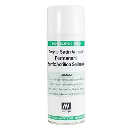 Vallejo Acrylic Gloss Satin Varnish Spray (szatén)
