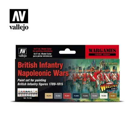 Vallejo Model Color British Infantry Napoleonic Wars Paint Set