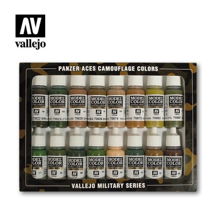 Vallejo Panzer Aces Camouflage Colors Set