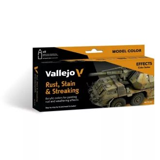   Vallejo - Model Color: Rust. Stain & Streaking by Scratchmod 18 ml festék