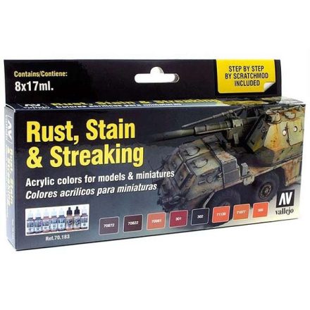 Vallejo Staining, Rust & Streaking Set