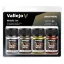 Vallejo - Liquid Metal: Alcoholbased Metallic Set Gold (2). Silver & Copper 35 ml festékszett