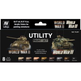 Vallejo Utility Paint Set WWII & WWIII