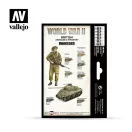 Vallejo Model Color WWII British Armour & Infantry Paint Set