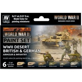 Vallejo WWII Desert British & German Armour & Infantry Set