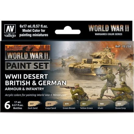 Vallejo WWII Desert British & German Armour & Infantry Set