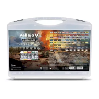   Vallejo - Model Color: Combination Case. Includes: 80 colors selected for BSL combinations (base, shadow & light tones) 18 ml festék