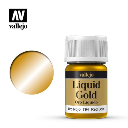 Vallejo Metallic Liquid Red Gold 35ml