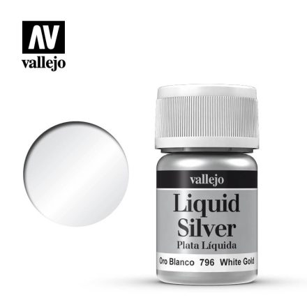 Vallejo Metallic Liquid White Gold 35ml
