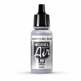 Vallejo Model Air Silver Metallic RLM1