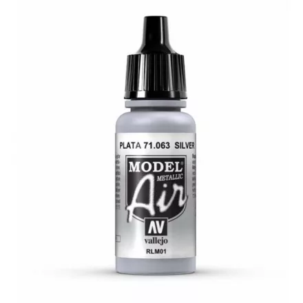 Vallejo Model Air Silver Metallic RLM1