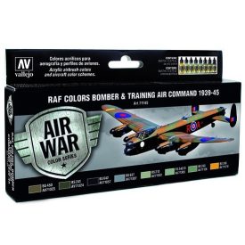   Vallejo RAF Colors Bomber & Training Air Command 1939-1945 Paint Set
